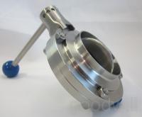 Затвор дисковый с ручкой сварка/сварка DN20 AISI 304 в Екатеринбурге