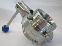 Затвор дисковый с ручкой резьба/резьба DN32 AISI 304 в Екатеринбурге