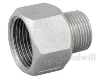 Футорка обратная 3/4ВР x 3/8НР AISI 304 в Екатеринбурге