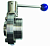 Затвор дисковый с ручкой резьба/сварка DN50 AISI 304 в Екатеринбурге